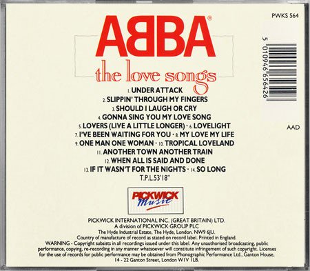 ABBA - The Love Songs (1989)