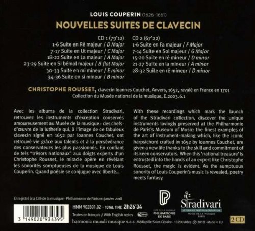 Christophe Rousset - Louis Couperin: Nouvelles Suites de clavecin (2018) CD-Rip