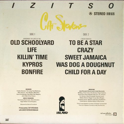 Cat Stevens - Izitso (1977) LP