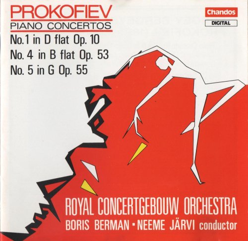 Boris Berman, Neeme Järvi - Prokofiev: Piano Concertos Nos. 1, 4 & 5 (1992)