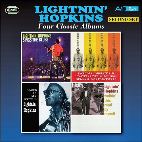 Lightnin' Hopkins - Four Classic Albums: Sings The Blues / Lightnin' Hopkins / Blues In My Bottle / Walkin' This Road By Myself (Remastered) (2017)