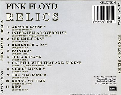 Pink Floyd - Relics (1987)