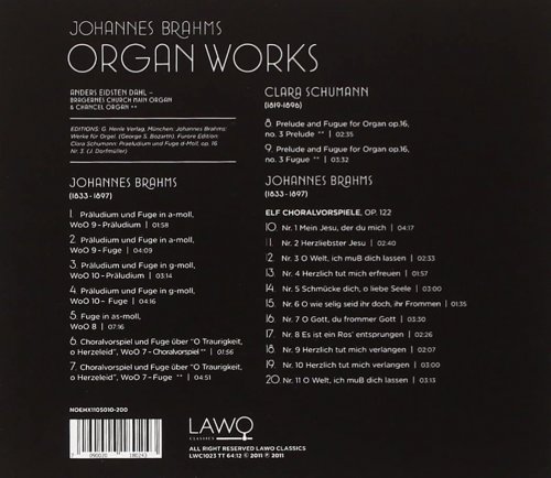 Anders Eidsten Dahl - Johannes Brahms: Organ Works (2011)