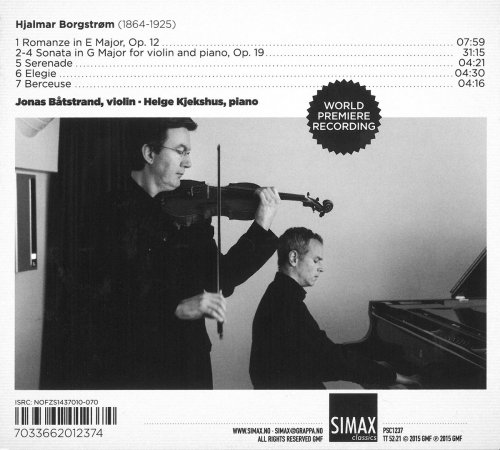 Jonas Båtstrand - Hjalmar Borgstrøm Complete Works for Violin and Piano (2015)