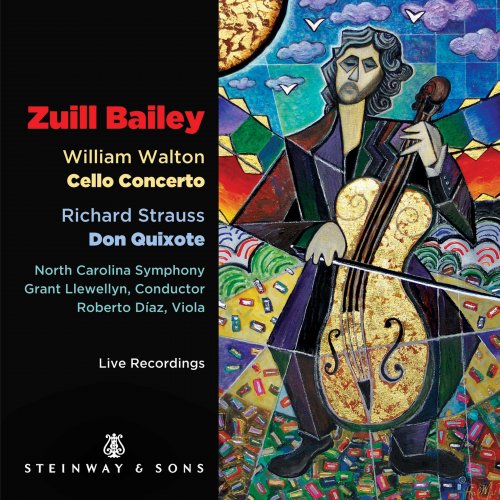 Zuill Bailey, North Carolina Symphony Orchestra & Grant Llewellyn - Walton: Cello Concerto - Strauss: Don Quixote, Op. 35, TrV 184 (Live) (2020) [Hi-Res]