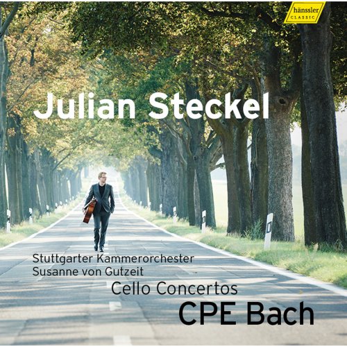 Stuttgarter Kammerorchester, Susanne von Gutzeit, Julian Steckel - C.P.E. Bach: Cello Concertos (2016) [Hi-Res]