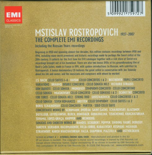 Mstislav Rostropovich - The Complete EMI Recordings (26CD BoxSet) (2008)