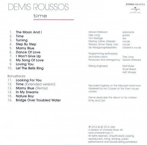 Demis Roussos - Time (1988/2016)