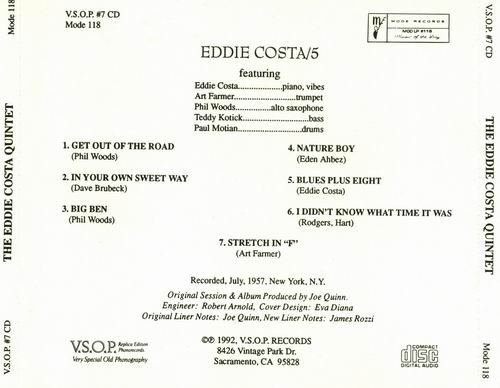 Eddie Costa - Eddie Costa Quintet (1957)