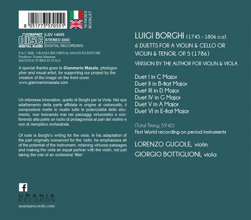 Lorenzo Gugole - Borghi: 6 Duets, Op. 5 (2020)