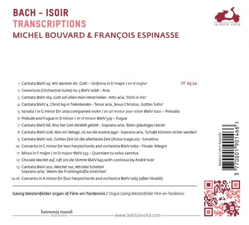 Michel Bouvard and François Espinasse - Bach - Isoir: Transcriptions (2016) [Hi-Res]