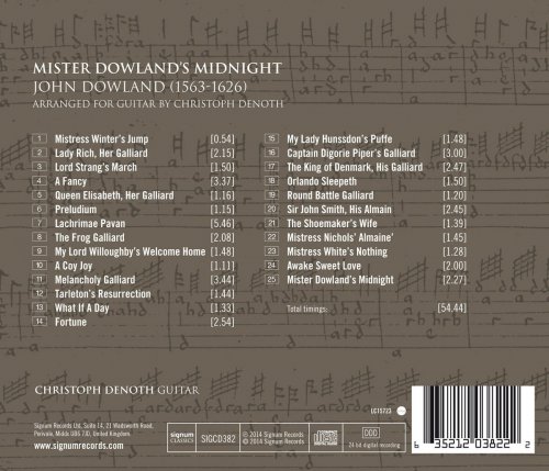 Christoph Denoth - Mister Dowland's Midnight (2014) [Hi-Res]