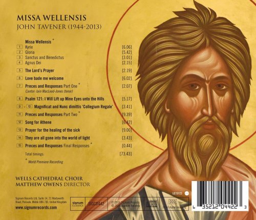 Wells Cathedral Choir & Matthew Owens - John Tavener: Missa Wellensis (2016) [Hi-Res]