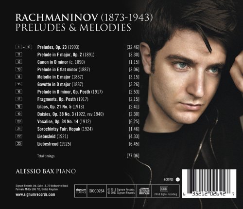 Alessio Bax - Rachmaninov: Preludes & Melodies (2011) [Hi-Res]