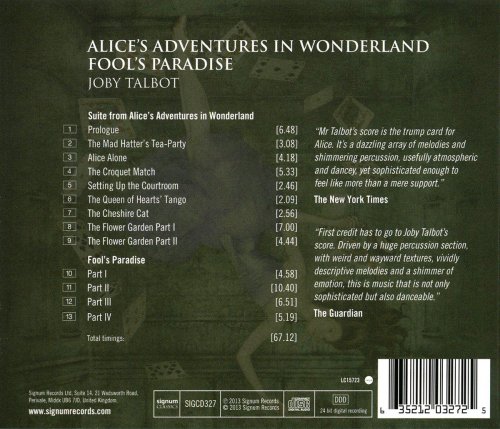 Joby Talbot, Royal Philharmonic Orchestra & Christopher Austin - Alice's Adventures in Wonderland (2013) [Hi-Res]