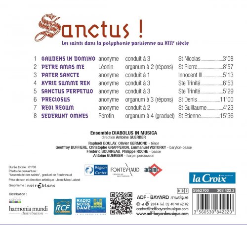 Diabolus in Musica - Sanctus! Les Saints dans la polyphonie parisienne au XIIIe siècle (2014)