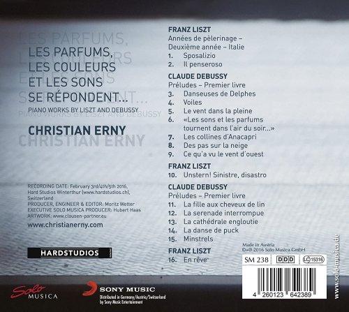 Christian Erny - Liszt & Debussy: Piano Works (2016) [Hi-Res]