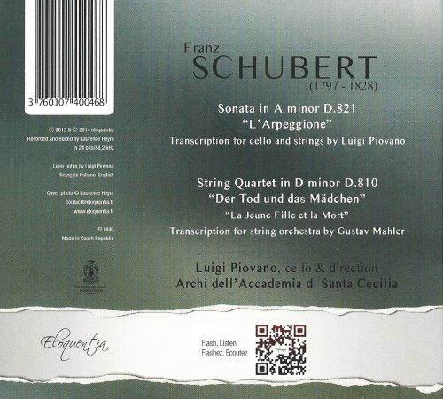 Luigi Piovano, Archi dell'Accademia di Santa Cecilia - Schubert: Arpeggione & Der Tod und das Mädchen (2014)