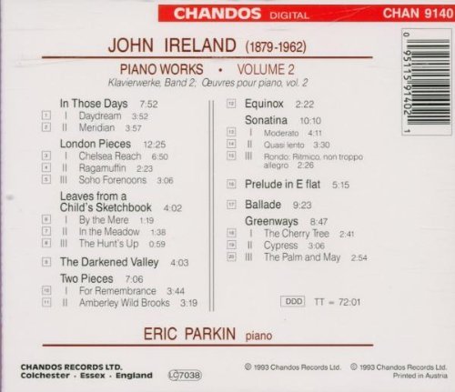 Eric Parkin - Ireland: Piano Works, Vol. 2 (2013)