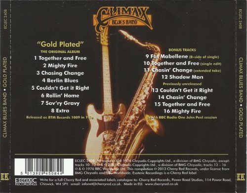 Climax Blues Band - Gold Plated (Reissue, Remastered, Bonus Tracks) (1976/2013)