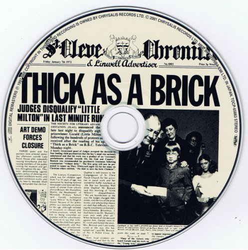 Jethro Tull - Thick As A Brick (1972) {2001, Japanese Reissue, Remastered}