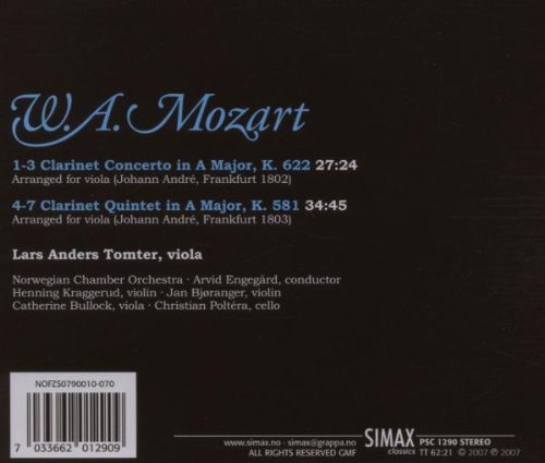 Lars Anders Tomter - W.A. Mozart: Viola Concerto and String Quintet (2007)