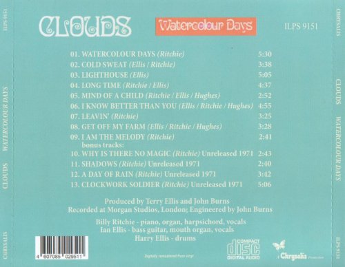 Clouds - Watercolour Days (Reissue, Remastered) (1971/2020)