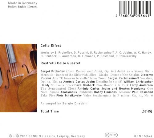 Rastrelli Cello Quartet - Cello Effect (Arr. S. Drabkin) (2015) [Hi-Res]