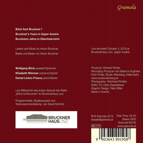 Wolfgang Böck - Böck liest Bruckner, Vol. 1: Briefe und Musik (2020)