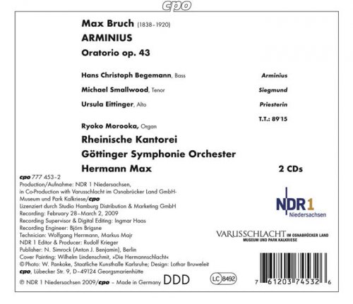 Hermann Max - Bruch, M.: Arminius [Oratorio] (2009)