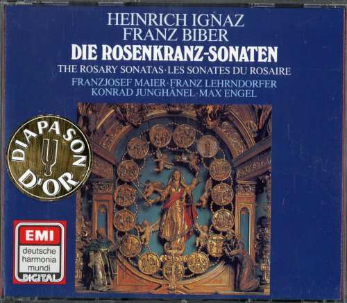 Franzjosef Maier, Franz Lehrndorfer, Maz Engel, Konrad Junghanel - Biber: Die Rosenkranz-Sonaten/Mystery Sonatas/The Rosary Sonatas (1987)