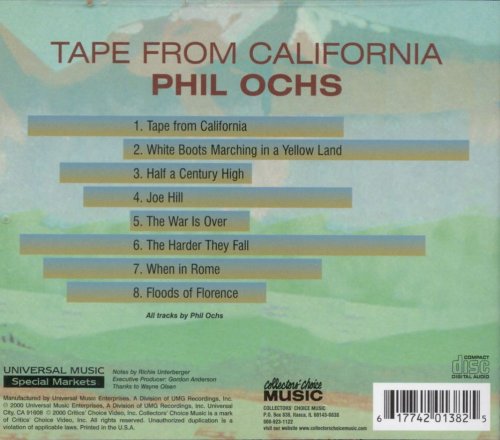 Phil Ochs - Tape from California (Reissue) (1968/2000)