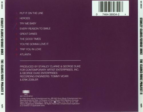 Stanley Clarke and George Duke - The Clarke Duke Project 2 (1983) CD Rip