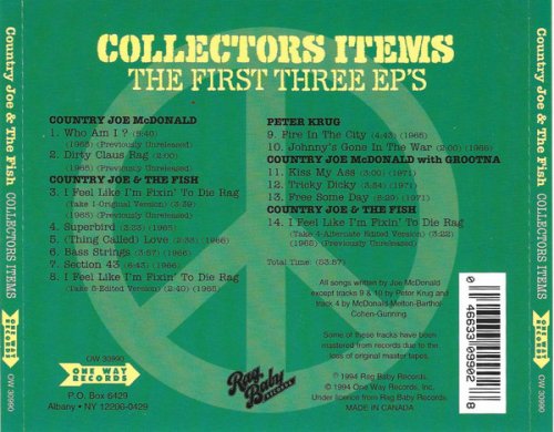 Country Joe And The Fish - Collectors Items: The First Three Ep's (Reissue) (1965-71/1994)