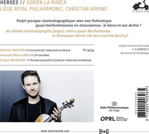 Adrien La Marca, Liège Royal Philharmonic & Christian Arming - Walton, Grisi & Prokofiev: Heroes (2020) [Hi-Res]