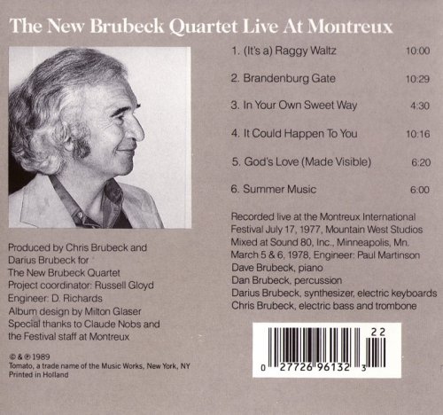 The New Brubeck Quartet - Live At Montreux (1978/1989)