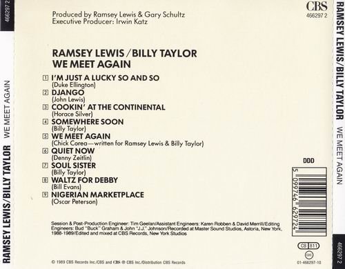 Ramsey Lewis & Billy Taylor - We Meet Again (1989)