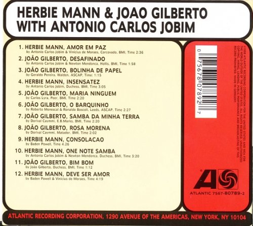 Herbie Mann & Joao Gilberto with Antonio Carlos Jobim - Recorded in Rio de Janeiro (1965) [1998] CD-Rip