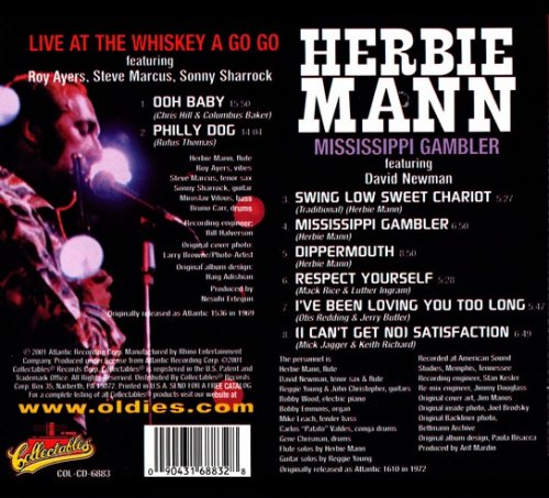 Herbie Mann - Live At The Whiskey A Go Go `69 /  Mississippi Gambler `72 (2001)