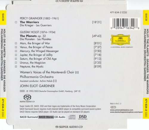 Gardiner & Philarmonia Orchestra - Grainger: The Warriors, Holst: The Planets (2003) [SACD]