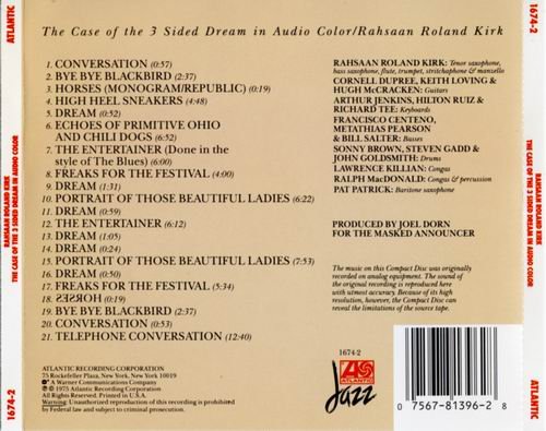 Rahsaan Roland Kirk - The Case of the 3 Sided Dream in Audio Color (1975) CD Rip