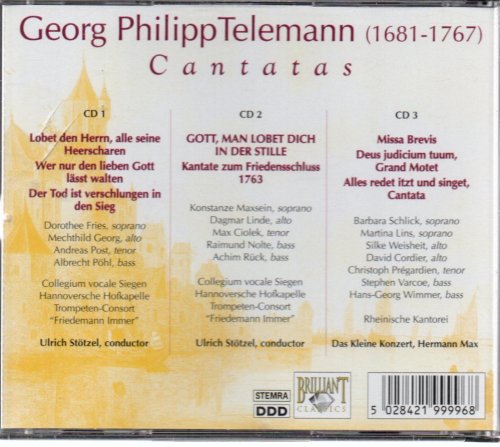 Ulrich Stotzel and Collegium Vocale Siegen - Telemann: Cantatas (2002)