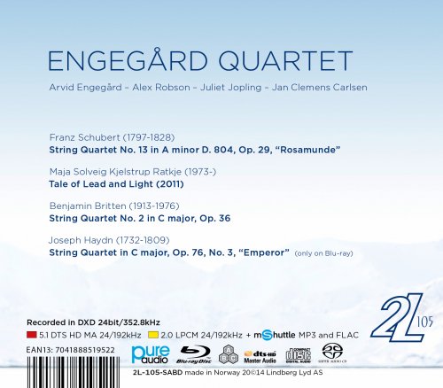 Engegård Quartet - String Quartets, Vol. 4: Schubert-Ratkje-Britten-Haydn (2014) [Hi-Res]