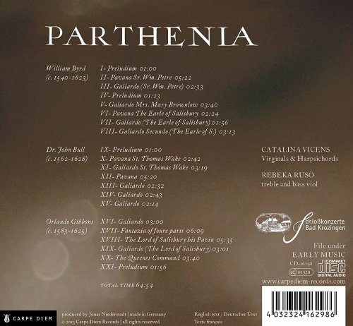 Rebeka Ruso, Catalina Vicens - Parthenia: harpsichord & virginal music from 1613 (2013) [Hi-Res]