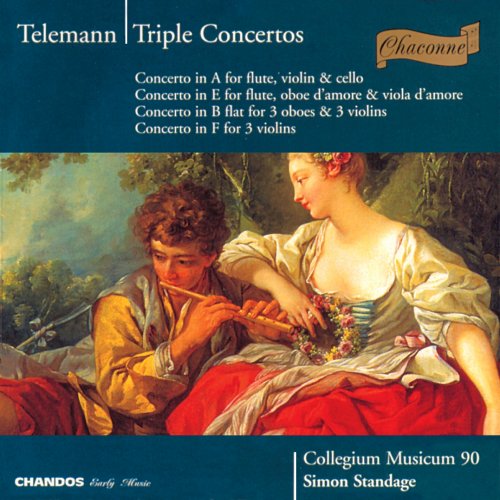 Collegium Musicum 90, Simon Standage - Telemann: Triple Concertos (1995)