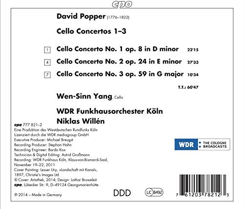 Wen-Sinn Yang - Popper: Cello Concertos 1-3 (2014)