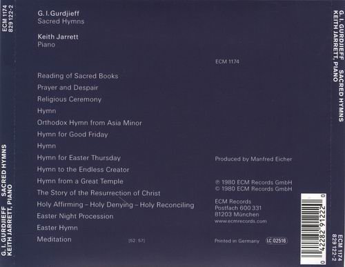 Keith Jarrett - G.I. Gurdjieff  Sacred Hymns (1980)