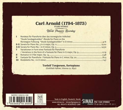 Torleif Torgersen - Carl Arnold Piano Works (2011)