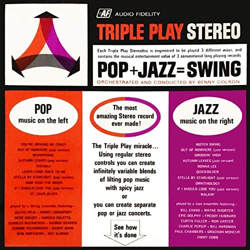 Benny Golson - Triple Play Stereo Pop + Jazz = Swing (1962/2020) Hi Res
