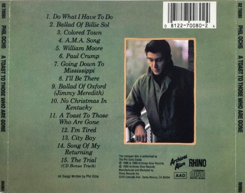 Phil Ochs - A Toast To Those Who Are Gone (Reissue) (1989)